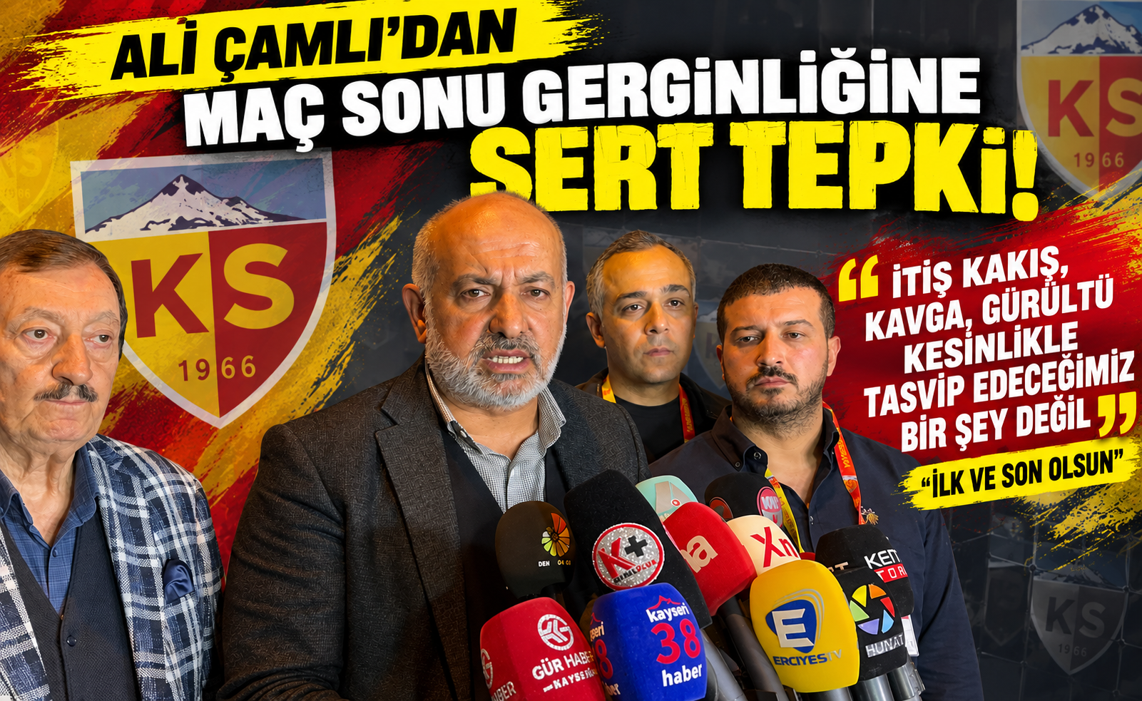 Ali Çamlı’dan maç sonu gerginliğine sert tepki: “İlk ve son olsun!”