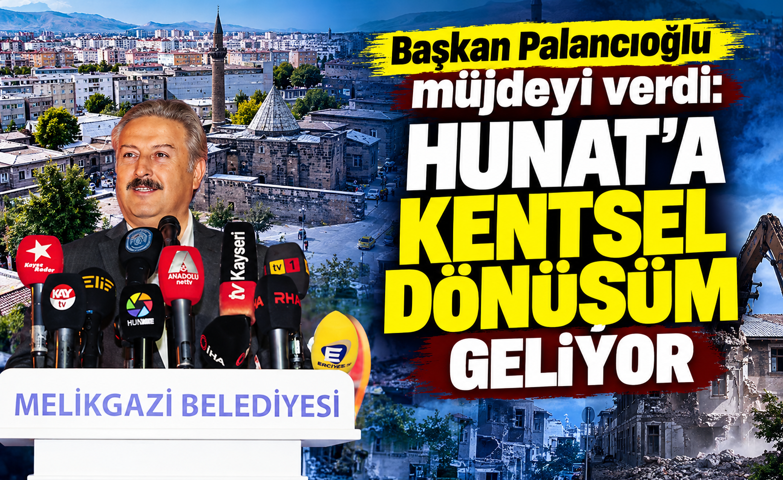 Başkan Palancıoğlu müjdeyi verdi: Hunat'a kentsel dönüşüm geliyor