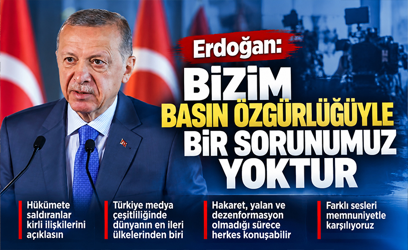 Cumhurbaşkanı Erdoğan: “Bizim Basın Özgürlüğüyle Bir Sorunumuz Yok”