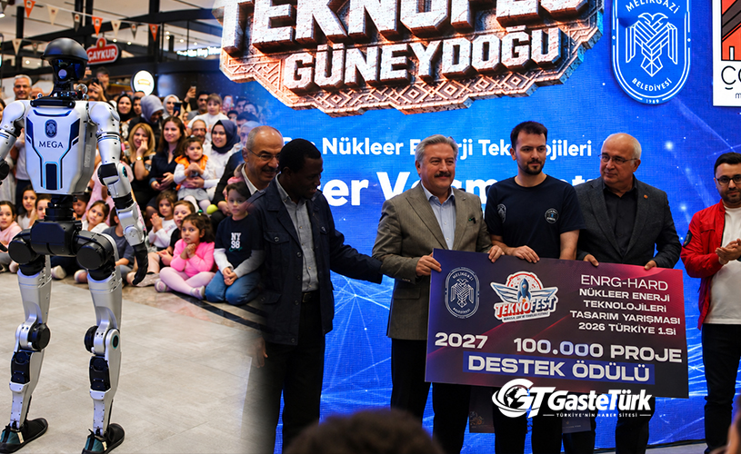 İnsansı robot Mega Kayseri’de ilgi odağı oldu!