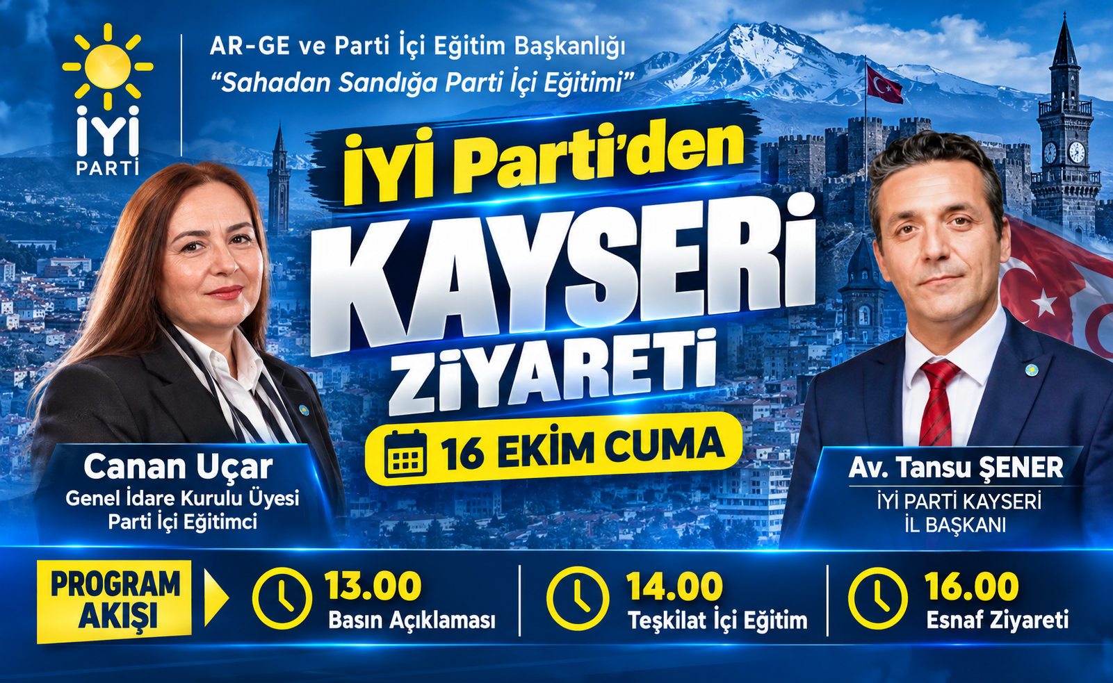 İYİ Parti’den Kayseri çıkarması! Canan Uçar geliyor