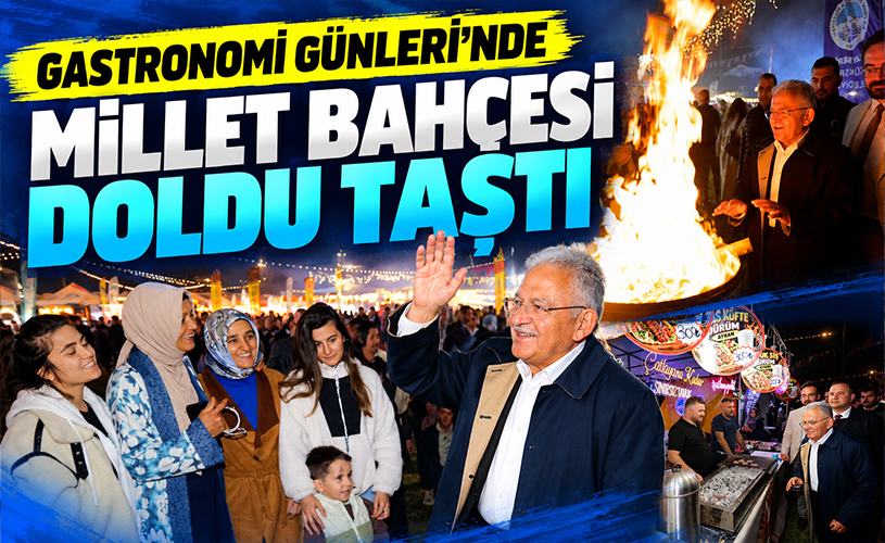 Kayseri Gastronomi Günleri'ne akın! Millet Bahçesi doldu taştı