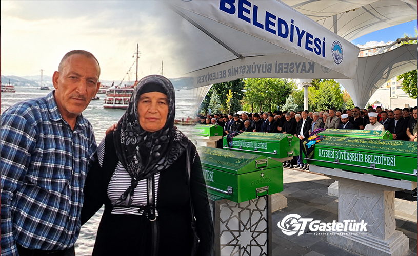 Kayseri'de kazada hayatını kaybeden 3 kişi son yolculuklarına uğurlandı