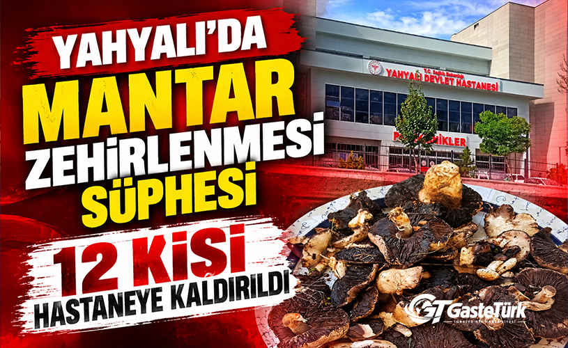 Kayseri'de mantar zehirlenmesi paniği: 12 kişi hastanelik oldu