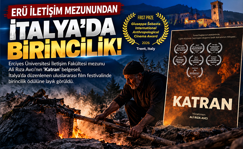 Kayseri’den İtalya’ya Uzanan Başarı! ‘Katran’ Belgeseli Birinci Oldu