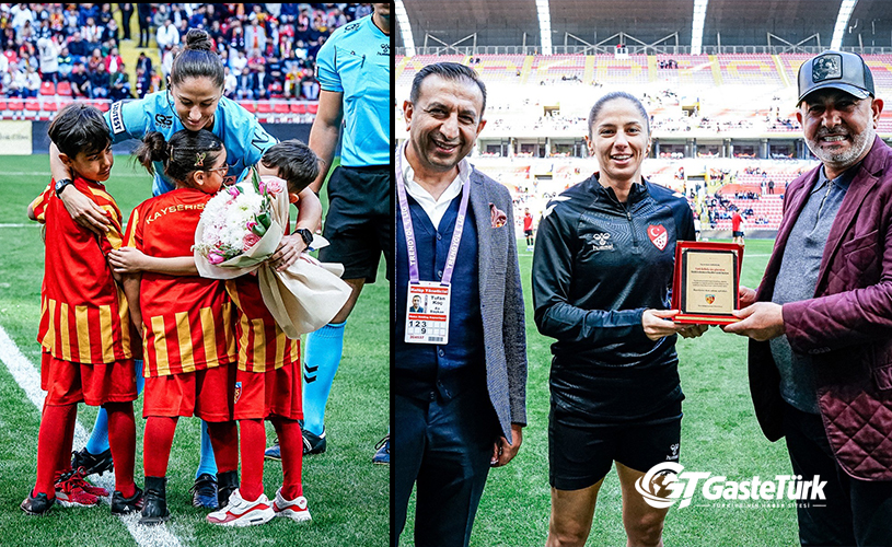 Kayserispor’dan Kadın Hakem Asen Albayrak’a Çiçekli Destek