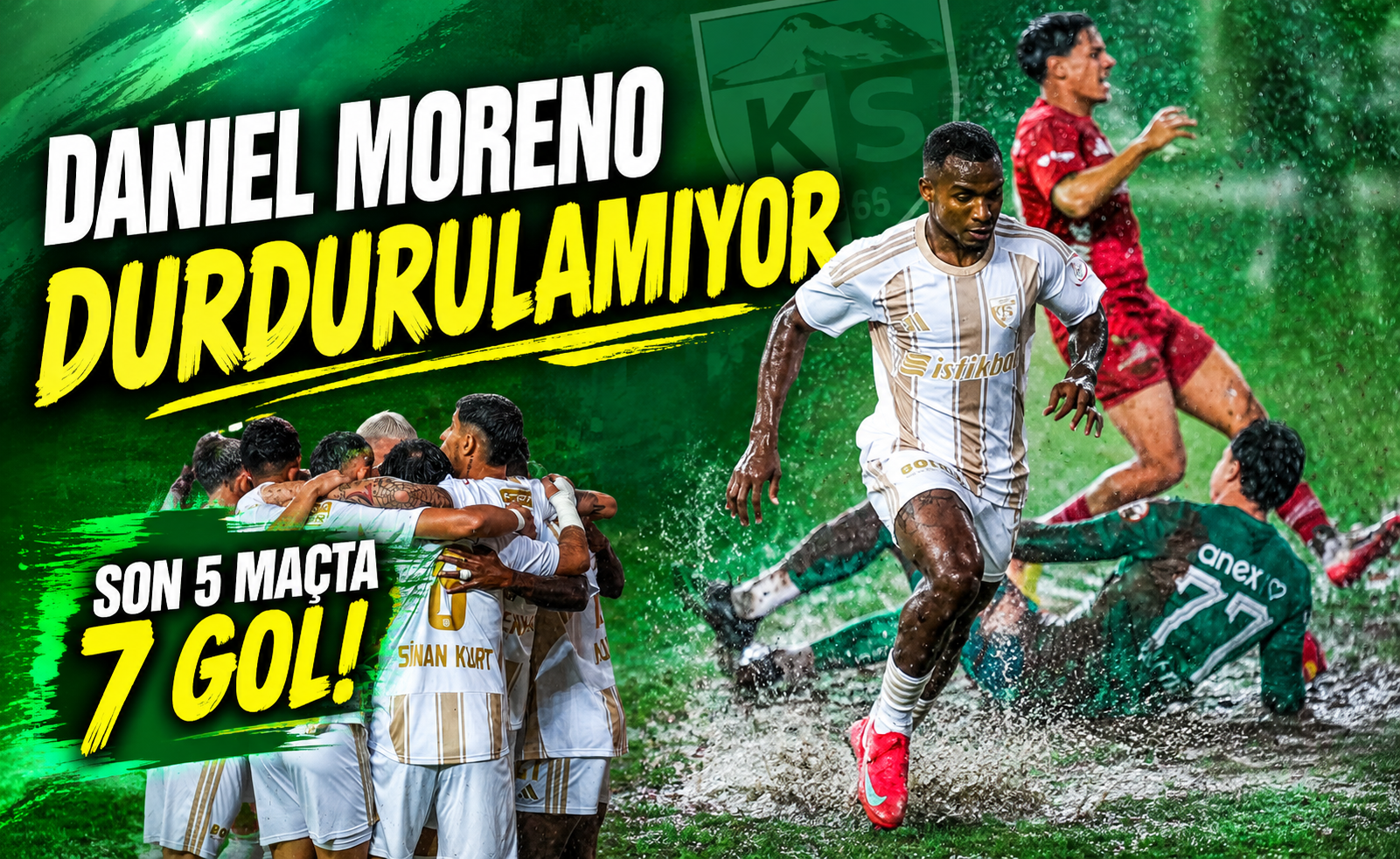 Kayserispor’un Gol Makinesi Daniel Moreno Durdurulamıyor