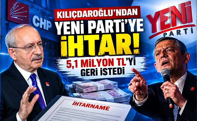 Kılıçdaroğlu’ndan Özgür Özel’e 5,1 Milyon TL’lik İhtar