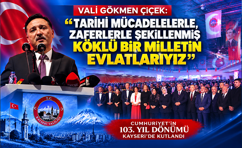 Vali Çiçek: “Tarihi Zaferlerle Şekillenmiş Köklü Bir Milletin Evlatlarıyız”